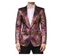 Dolce & Gabbana - Blazer Monopetto in Jacquard - - Jackets - Uomo - Multicolore - M
