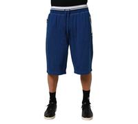 Dolce & Gabbana Blue Cotton Blend Bermuda Sweatpants Shorts - IT50 | L