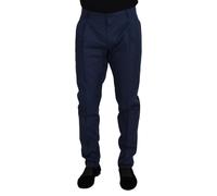 Dolce & Gabbana Blue Cotton Chino Formal Pants - IT46 | S