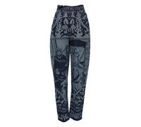 Dolce & Gabbana Blue Graphic Print Tapered Denim Jeans - IT36|XXS