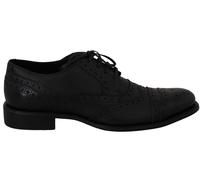 Dolce & Gabbana Blue Leather Wingtip Oxford Dress Shoes - EU39/US6