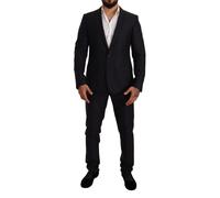 Dolce & Gabbana Blue Pattern MARTINI SLIM FIT 2 Piece Suit - IT48 | M