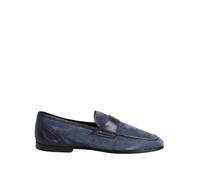 Dolce & Gabbana Blue Suede Leather Loafers Moccasin Shoes - EU41/US8