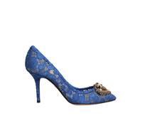 Dolce & Gabbana Blue Taormina Lace DEVOTION Pumps Shoes \ - EU35.5/US5
