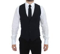 Dolce & Gabbana Blue Wool Formal Dress Vest Gilet - IT44 | XS
