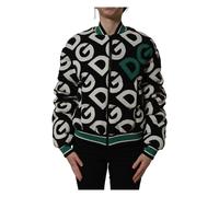 Dolce & Gabbana - Bomber con Zip Integrale e Logo - - Jackets - Donna - Multicolore - 2XS