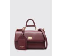 DOLCE & GABBANA Borsa a mano mini My Sicily in pelle con charm logato OS Bordeaux