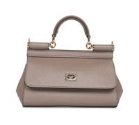 Dolce & Gabbana - Borsa a tracolla in pelle con stampa leo - - Bags - Donna - Grigio - ONE SIZE