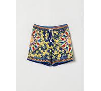 DOLCE & GABBANA Boxer da mare da bambino con stampa Fruit e logo a contrasto 24M Celeste