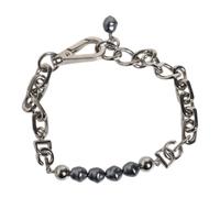 Dolce & Gabbana - Bracciale con Catena Argentata e Perle - - Accessories - Uomo - Grigio - ONE SIZE