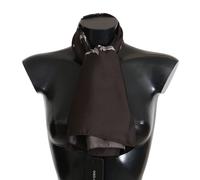 Dolce & Gabbana Brown 100% Silk Bird Print Wrap 80cm X 102cm RRP Scarf