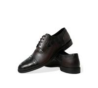 Dolce & Gabbana Brown Exotic Leather Formal Men Dress Shoes - EU40/US7