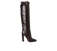 Dolce & Gabbana Brown Exotic Leather Heels High Boots Shoes - EU39/US8.5