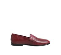 Dolce & Gabbana Burgundy Leather Formal Slip On Shoes - EU46/US13