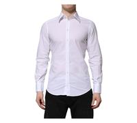 Dolce & Gabbana - Camicia Bianca in Cotone Gold a Maniche Lunghe - - Shirts - Uomo - Bianco - S