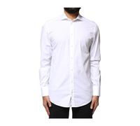 Dolce & Gabbana - Camicia Bianca Oro a Maniche Lunghe - - Shirts - Uomo - Bianco - M