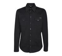 Dolce & Gabbana - Camicia in denim nero senza tempo con colletto a punta - - Shirts - Uomo - Nero - L