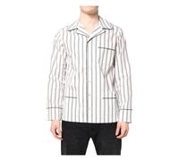 Dolce & Gabbana - Camicia Pigiama Lounge a Righe Bianche - - Shirts - Uomo - Bianco - M