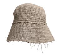Dolce & Gabbana - Cappello a secchiello in lino a tesa larga con logo - - Accessories - Uomo - Beige - ONE SIZE
