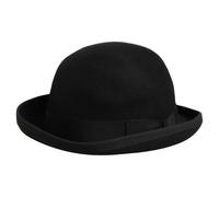DOLCE & GABBANA Cappello Uomo Nero Pelliccia di Coniglio Feltro Bowler Capell...