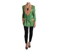 Dolce & Gabbana - Cappotto giacca a doppio petto floreale - - Jackets - Donna - Verde - S