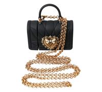 Dolce & Gabbana Case Black Silicone Devotion Heart Cover Hand Bag Airpod
