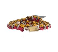 Dolce & Gabbana - Cintura in pelle rossa e gialla con cristalli - - Accessories - Donna - Multicolore - S