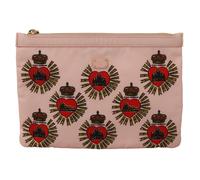 Dolce & Gabbana Clutch Pink D&G Logo Devotion Heart Toiletry Pouch Wallet