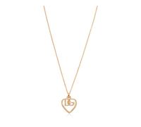 Dolce & Gabbana - Collana con ciondolo a forma di cuore - - Accessories - Donna - Giallo - ONE SIZE