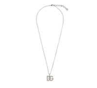 Dolce & Gabbana - Collana con ciondolo a forma di logo - - Accessories - Donna - Grigio - ONE SIZE