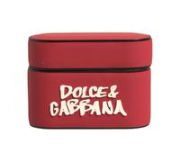 Dolce & Gabbana - Custodia Airpods rossa con logo in rilievo - - Accessories - Uomo - Rosso - ONE SIZE