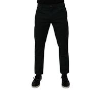 Dolce & Gabbana Dark Green Cotton Loose Men Denim Jeans - IT46 | S