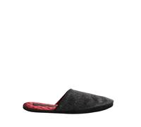 Dolce & Gabbana Dark Grey Charcoal Wool Red Slippers Shoes - EU43/US10