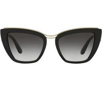 Dolce & Gabbana Devotion Dg 6144 Occhiali Da Sole Donna Nero Cat-eye Grigio 54mm