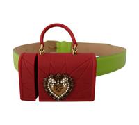 Dolce & Gabbana - Devotion Heart Micro Bag Headphones Belt - - Accessories - unisex - Verde - ONE SIZE