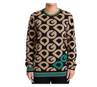 Dolce & Gabbana - DG Mania Maglione Girocollo in Lana - - Knitwear - Donna - Multicolore - S
