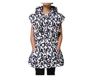 Dolce & Gabbana - DG Mania Piumino Smanicato con Cappuccio - - Jackets - Donna - Bianco - M