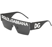 Dolce & Gabbana DG2233 01/87 Unisex Sunglasses - Black Frame, Grey Lenses