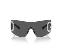 Dolce & Gabbana DG2298B 05/87 40 Women's Shield Sunglasses - Black Frame, Dark Gray Lenses