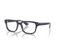 Dolce & Gabbana DG3380 3423 U 52 Men's Square Eyeglasses - Blue on Blue Havana Frame