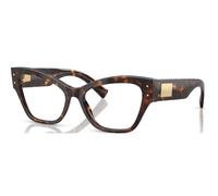 Dolce & Gabbana DG3404 502 54 Women's Butterfly Eyeglasses - Havana Acetate Frame