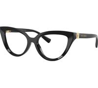 Dolce & Gabbana Donna DG3414 501 Montature da vista Acetato Nero Trasparente Cat Eye Normale