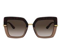Dolce & Gabbana DG4373 3256/13 Women's Sunglasses - Havana/Gold Frame, Brown Gradient Lenses