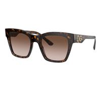 Dolce & Gabbana DG4384 502/13 Women's Sunglasses - Havana Frame, Brown Gradient Lenses