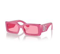 Dolce & Gabbana DG4447B 3262/84 53 Women's Rectangular Sunglasses - Fuchsia Frame, Pink Lenses