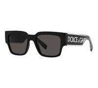 Dolce & Gabbana DG6184 501/87 Unisex Sunglasses - Black Frame, Dark Gray Lenses