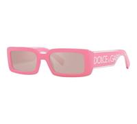 Dolce & Gabbana DG6187 3262/5 Women's Sunglasses - Pink Frame, Light Pink Mirrored Silver Lenses