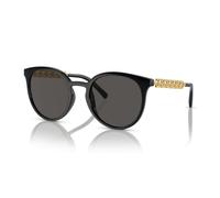Dolce & Gabbana DG6189U 501/87 52 Women's Round Sunglasses - Black Frame, Dark Gray Lenses