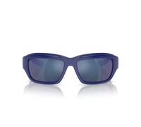 Dolce & Gabbana DG6191 3094/55 59 Unisex Rectangular Sunglasses - Blue Frame, Blue Mirror Lenses