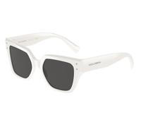 Dolce & Gabbana Donna DG4471 331287 Occhiali da sole Acetato Bianco Grigio Squadrata Normale